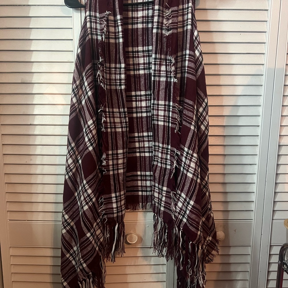 🎃Plaid Fringe Scarf & Shawl